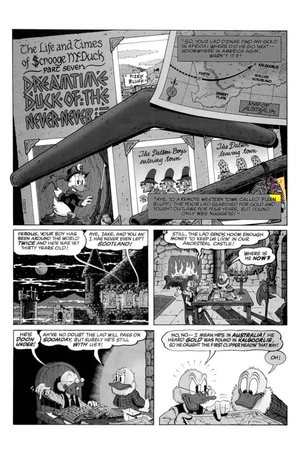 D.U.C.K in Chapter 07 - Dream Time Duck of the Never-Never first page